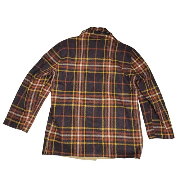 Pendleton vintage reversible wool plaid heavy winter mens jacket size Large/XL - Picture 13 of 16